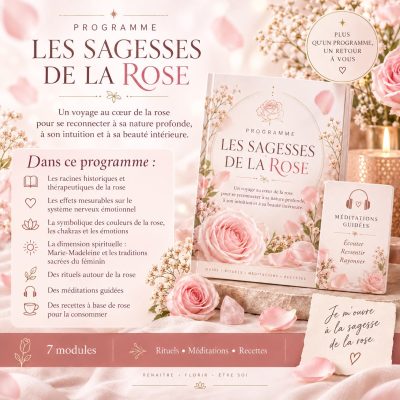 Les Sagesses de la Rose – pack autour des bienfaits, de la symbolique et des rituels de la rose